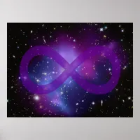 Purple Space Image Poster