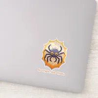 Happy Halloween Spider Sticker