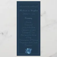 Navy Blue Tropical Theme Flat Program