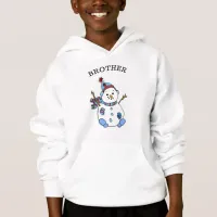 Brother Snowman Cute Whimsical Christmas Hoodie