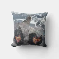 Native Spirit in Alaska Throw Pillow