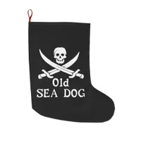 Old Sea Dog Large Christmas Stocking