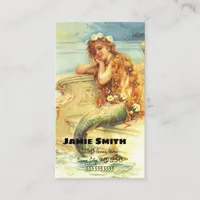 Vintage Mermaid Business Card