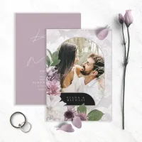 Arch Floral Photo Mauve ID967 Save The Date