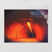 Road to Hell - Creepy Tunnel Photo Edit Postcard