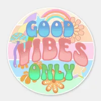 Good Vibes Only | Retro Vintage  Sticker