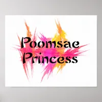 Pink Poomsae Princess Poster