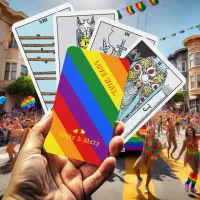 LGBT Gay Pride Month Rainbow Flag Love Wins Tarot 