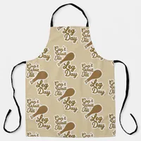 Funny Leg Day Pattern Thanksgiving Drumstick Joy Apron