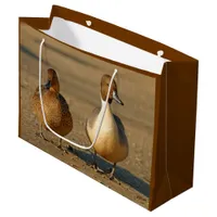 Funny American / Northern Pintail Ducks Gothic Large Gift Bag