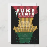 Juneteenth Freedom 1865 Black History Celebration Invitation