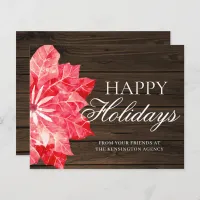 Budget Rustic Corporate Business Holiday Christmas