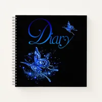 Fantasy Lunar Moth  Diary Notebook