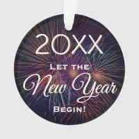 Happy New Year Decor Festive Fireworks Ornament