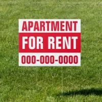 Thumbnail for 18" x 24" Apartment For Rent Yard Sign