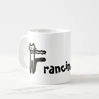 Mug - Name with Initial Cat Letter F