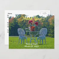 Meadow of Love Wedding Thank You Postcard