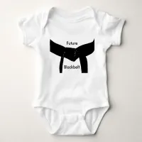 Future Martial Arts Black Belt Baby Bodysuit