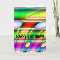 A Colorful Abstract Birthday Card