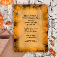 Pumpkin Carving Party Invitation