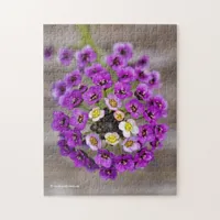 Beautiful Purple Sweet Alyssum Jigsaw Puzzle