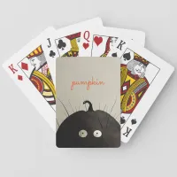 Black Pumpkin Poker Cards