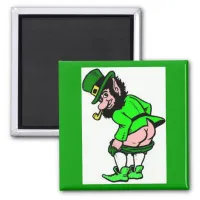 Mooning Leprechaun Magnet