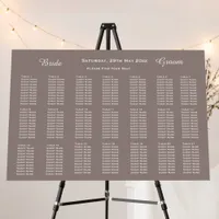 Modern Rustic Country Wedding Seating Chart Foam Board