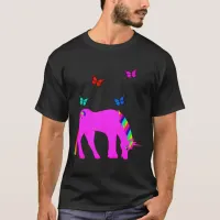 Purple Unicorn & Butterflies Men's T-Shirt ZKOA