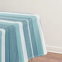 Teal Pinstripe Christmas Pattern#28 ID1009 Tablecloth