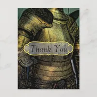 Knight's Armour Thank You Postcard