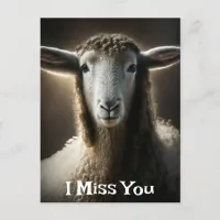 I Miss Ewe | Cute Pun Postcard