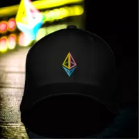 Eth 2.0 Rainbow Diamond Adjustable Front + Back Embroidered Baseball Cap