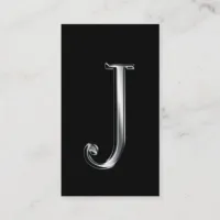 Monogram J business cards