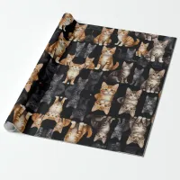 Cats and Kittens Wrapping Paper