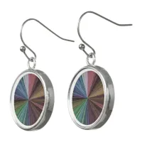 Circular Gradient Earthy Rainbow Earrings