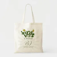 Green Weenies & Tinis Martini Bachelorette Party Tote Bag