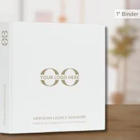 Custom Logo White 3 Ring Binder