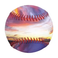 Breathtaking sunset baseball