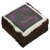 Halloween Poison Purple Personalized Brownie