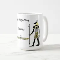 Golden Pharaoh’s Blessing: Ancient Egyptian Art Coffee Mug