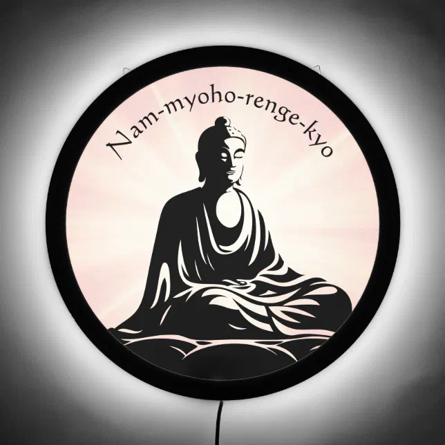 Peaceful Buddha Meditation Illuminated Sign