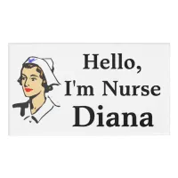 Personalized Hello, Im Nurse Name Tag