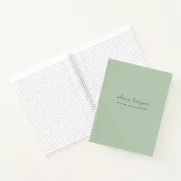 Soft Mint Green Letters to Daughter Journal