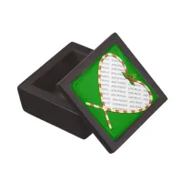 Candy Cane Heart Your Photo Jewelry Box