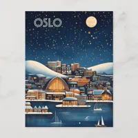 Oslo Norway Travel Postcard