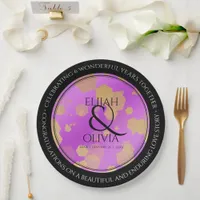 6th 33rd 47th 48th Amethyst Wedding Anniversary Paper Plates