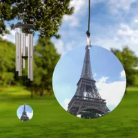 Eiffel Tower in Paris Blue Sky Photo Wind Chime