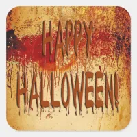 Happy Halloween Blood Stained Wall Sticker