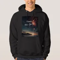 Dazzling Fireworks Happy New Year's Party Vibes  Hoodie